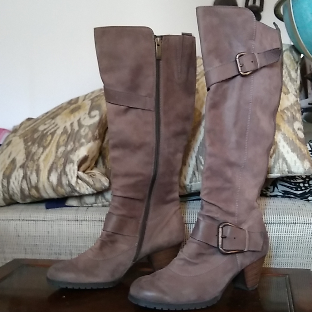Paul Green Munchen Nubuck Suede Tall Boots